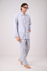 بيجاما رمادي رجالي كستور ساده