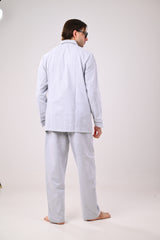 بيجاما رمادي رجالي كستور ساده