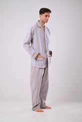 بيجاما كستور - نبيتي مقلم عريض