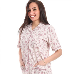 بيجاما مفتوحه صيفي حريمي نص كم - 2525